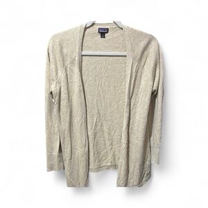 Beige Cardigan Open-Front Sweater by Patagonia